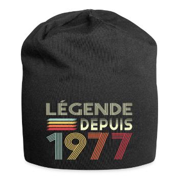 Légende Depuis 1977 - Bonnet en jersey - noir - Devant