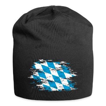 Bayern Flagge used - Jersey-Beanie - Schwarz - Vorne