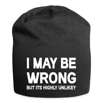 T-shirt de citation de motivation de choix incertain - Bonnet en jersey - noir - Devant