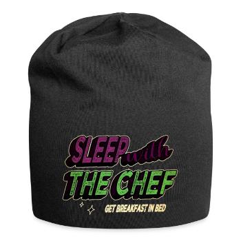 Chef (male) provocative funny pastry chef - Jersey Beanie - black - Front