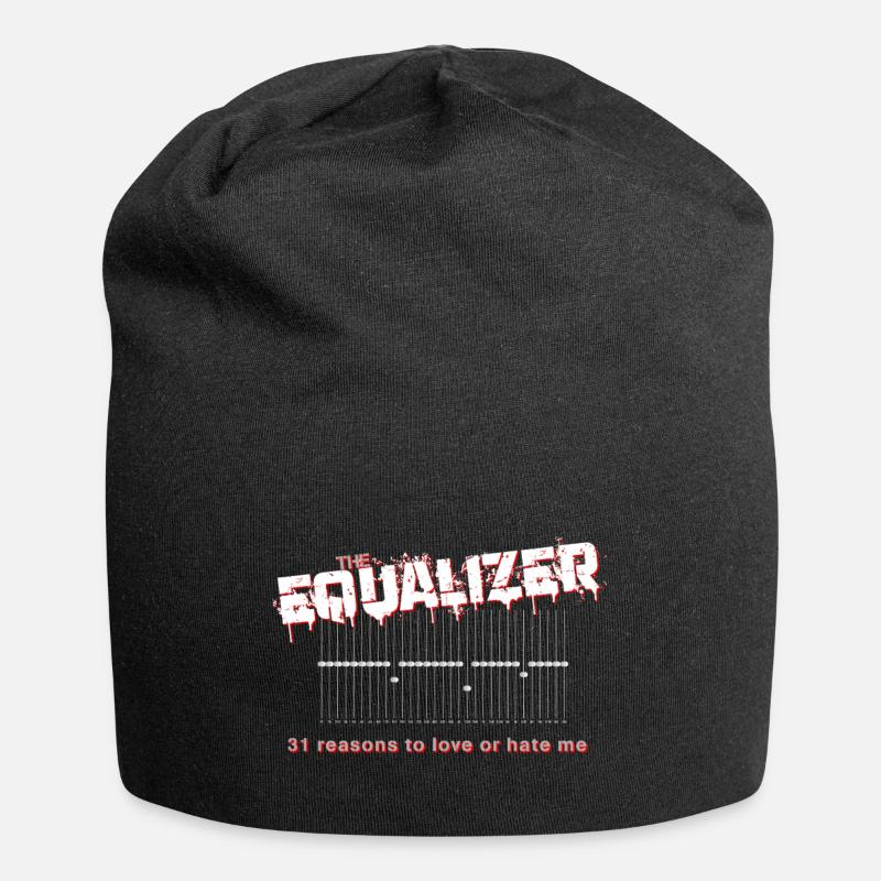 The Equalizer: Klangverbesserung als Statement - Jersey-Beanie - Schwarz