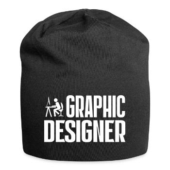 Graphic Designer - Grafikdesigner - Jersey Beanie - black - Front