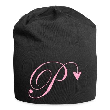 Monogram P Heart Vine - Jersey Beanie - black - Front