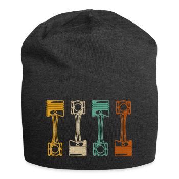 Retro Automechaniker - Jersey-Beanie - Anthrazit - Vorne