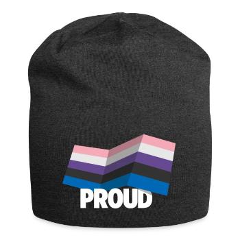 PROUD 2025 Genderfluid - Jersey-Beanie - Anthrazit - Vorne