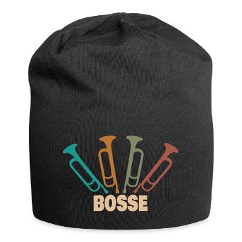 Prénom Bosse - Bonnet en jersey - noir - Devant