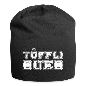Töfflibueb College Style Distressed - Jersey Beanie - black - Front