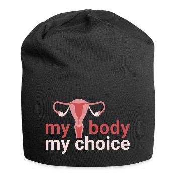 mon corps. my_choice. - Bonnet en jersey - noir - Devant