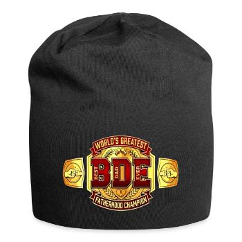 Best Dad Ever - Titelkampf Gürtel - Jersey-Beanie - Schwarz - Vorne