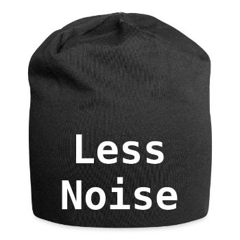 Less noise - Jersey Beanie - black - Front