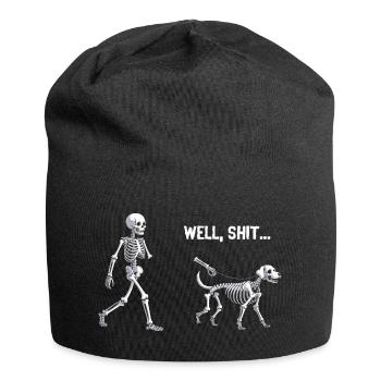 Well Shit Skeleton Lost Dog Walk Halloween - Jersey-Beanie - Schwarz - Vorne