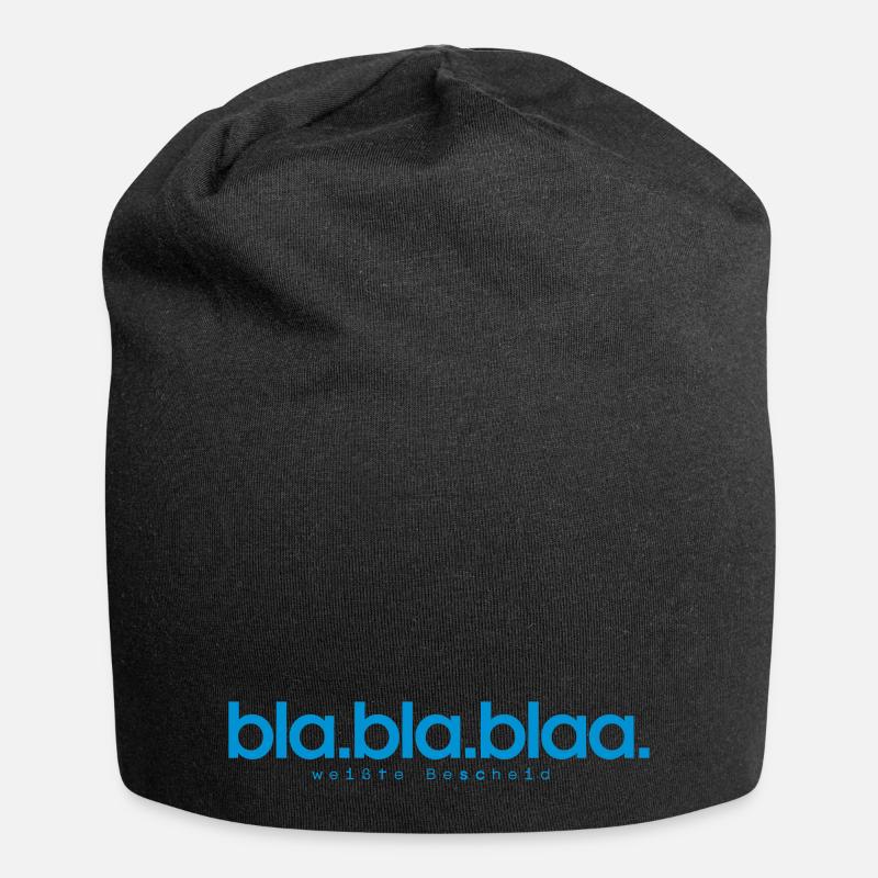 BLA.BLA.BLAA - Jersey-Beanie - Schwarz
