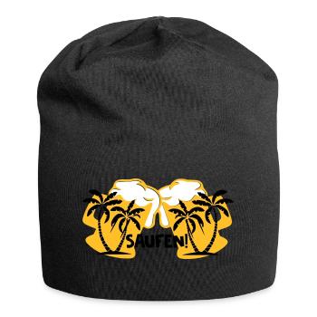 Saufen! - Jersey-Beanie - Schwarz - Vorne