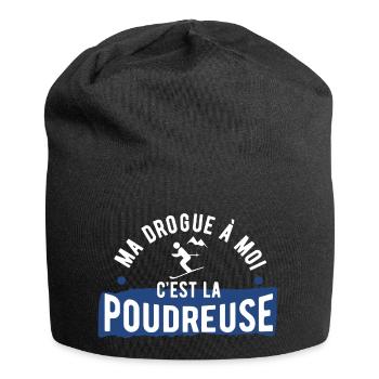 Drogue poudreuse cadeau - Bonnet en jersey - noir - Devant