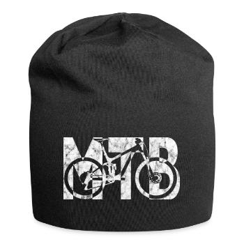 MTB Mountainbike - Jersey-Beanie - Schwarz - Vorne