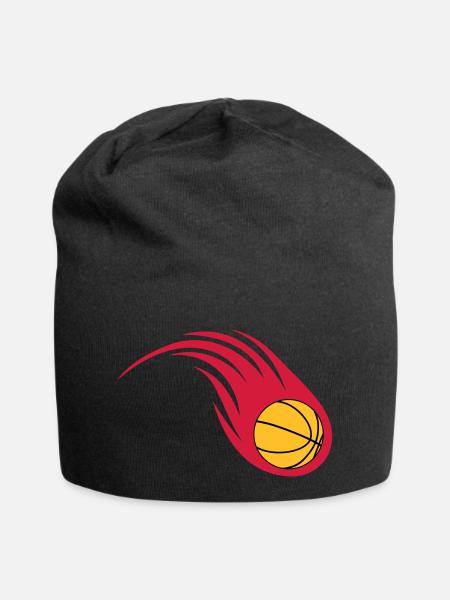 basketball fireball - Jersey Beanie - black