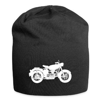 Motorrad - Jersey-Beanie - Schwarz - Vorne