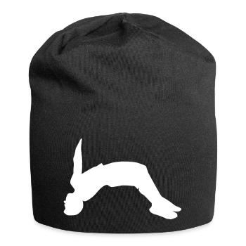 Backflip white - Jersey Beanie - black - Front