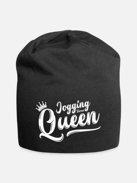 Jogging Queen Jogginghosen Königin Hosen Joggen - Jersey-Beanie - Schwarz