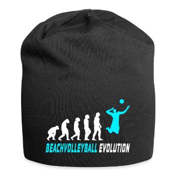 Beach volleyball evolution design / gift idea - Jersey Beanie - black - Front