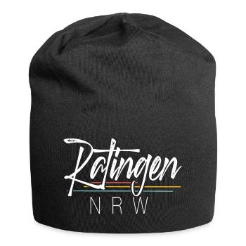 Ratingen Nrw - Jersey-Beanie - Schwarz - Vorne