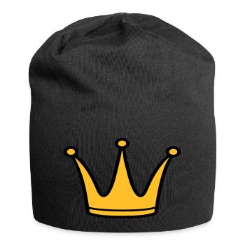Couronne - Bonnet en jersey - noir - Devant