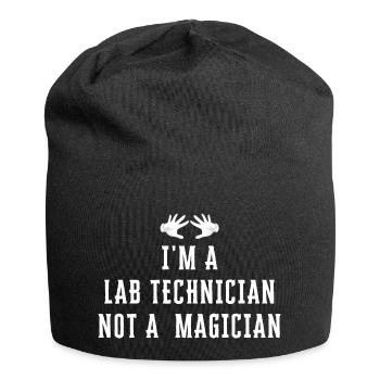 Ich bin ein LAB TECHNICIAN Kein Magier - Lab Tech - Jersey-Beanie - Schwarz - Vorne