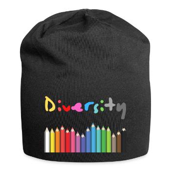 Cadeau de diversité et idée de cadeau - Bonnet en jersey - noir - Devant