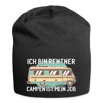 ICH BIN RENTNER - CAMPEN IST MEIN JOB - Jersey-Beanie - Schwarz - Vorne