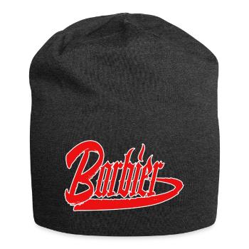 barbier haar bart barber rasieren männer barber - Jersey-Beanie - Anthrazit - Vorne