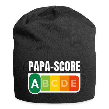 PAPA-SCORE / Humour Papa - Bonnet en jersey - noir - Devant
