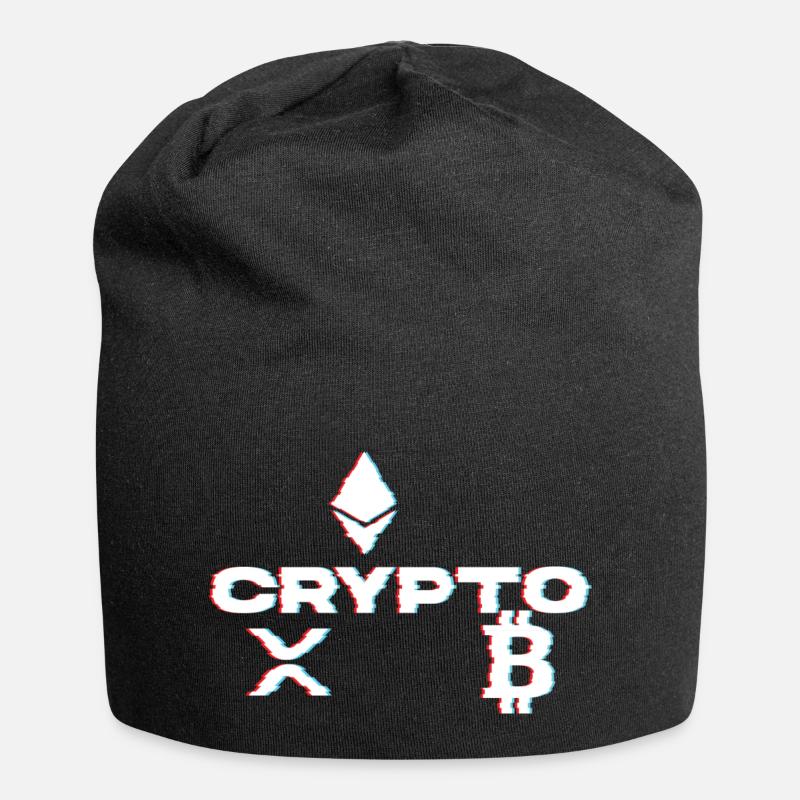 Crypto Glitch - Jersey-Beanie - Schwarz