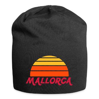 Mallorca (geteilte Halbsonne) - Jersey-Beanie - Schwarz - Vorne