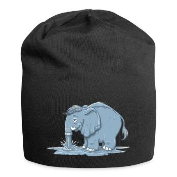 Pipo - Jersey-Beanie - Schwarz - Vorne