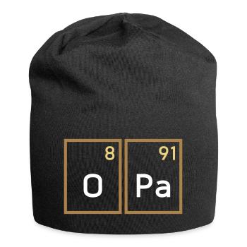Opa (Sauerstoff, Palladium) - Jersey-Beanie - Schwarz - Vorne