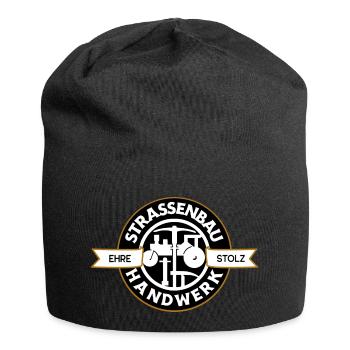 Strassenbau Handwerk Straßenbau - Jersey-Beanie - Schwarz - Vorne