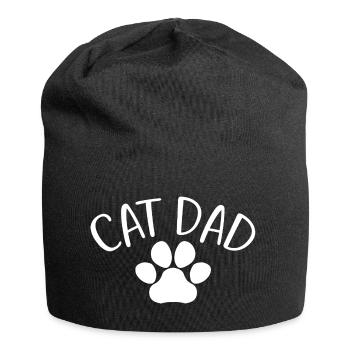Cat Dad - Mignon Paw Cat Lover Dad Cat Owner - Bonnet en jersey - noir - Devant