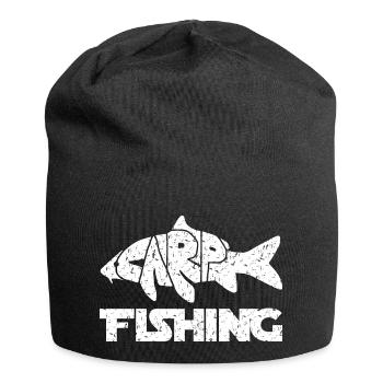 Carp Fishing - Karpfen Angeln - Jersey-Beanie - Schwarz - Vorne