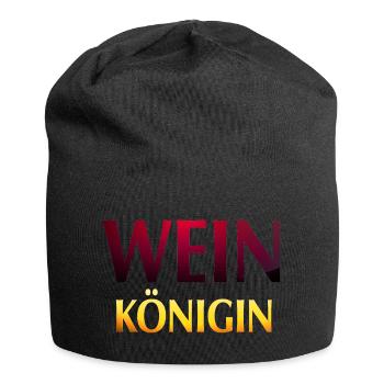 Wein Königin - Jersey-Beanie - Schwarz - Vorne