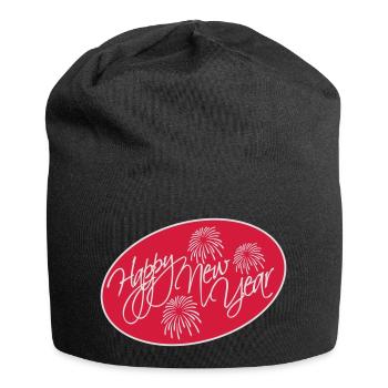 happy new year quote - Jersey Beanie - black - Front
