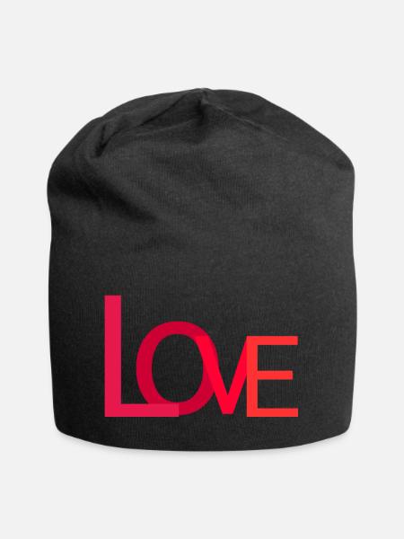 love is love - Jersey-Beanie - Schwarz