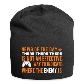 Indication pour trouver l’ennemi - Bonnet en jersey - noir - Devant