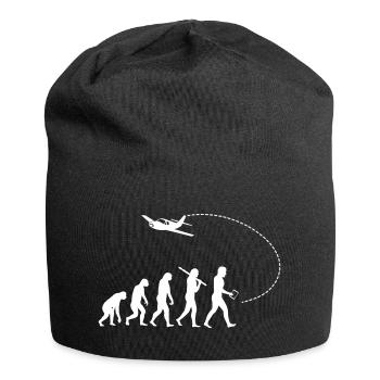 Evolution des Piloten - Jersey-Beanie - Schwarz - Vorne