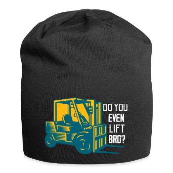 Do You Even Lift Bro? Forklift Driver - Jersey Beanie - black - Front