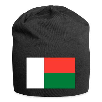 Drapeau de Madagascar - Bonnet en jersey - noir - Devant