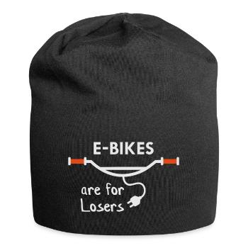 Les vélos électriques sont pour les perdants - Bonnet en jersey - noir - Devant