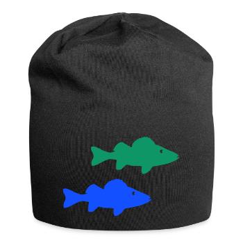 Poissons - Bonnet en jersey - noir - Devant