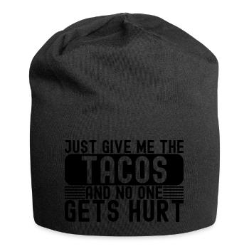 Taco Lover Just Give Me The Tacos Mexican - Bonnet en jersey - noir - Devant