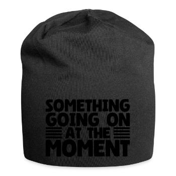 Something Going On At The Moment - Jersey-Beanie - Schwarz - Vorne