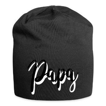 papa - Bonnet en jersey - noir - Devant